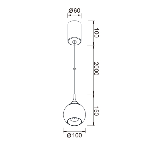 Подвесной светильник DROP 8891
