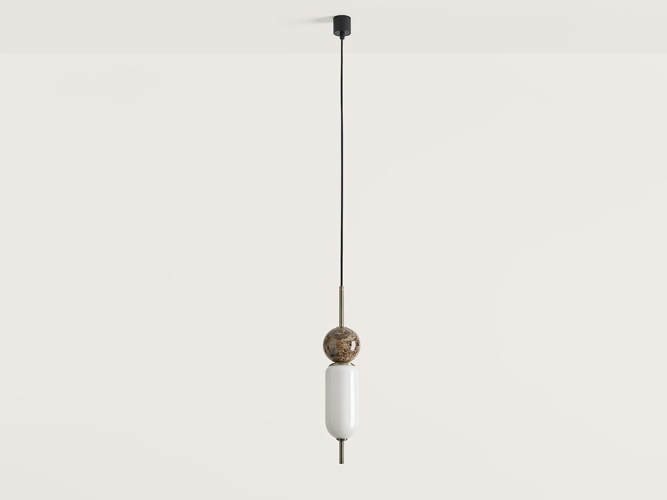 Подвес Anet бронзовый - коричневый мрамор