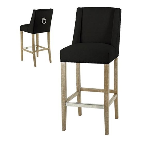 Черный  барный стул Brens