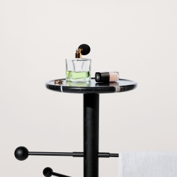 Напольная вешалка TOALLERO LAVANDA (черный ясень и черный мрамор)