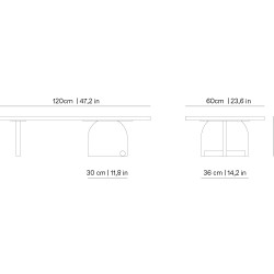 Стол MESAS NOVA 3 Walnut/Black