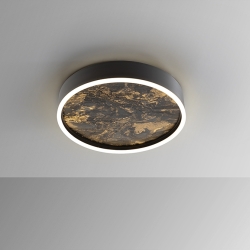 Потолочный светильник Stone CCT- черный LED 40D