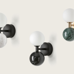 Бра Dalt золотой металл - зеленый мрамор