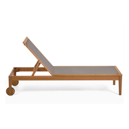 Шезлонг Caterin из эвкалипта зеленый