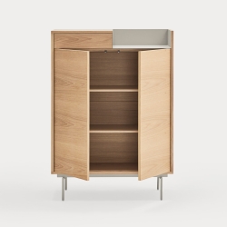 Шкаф с полками Valley 2D1Dr дуб