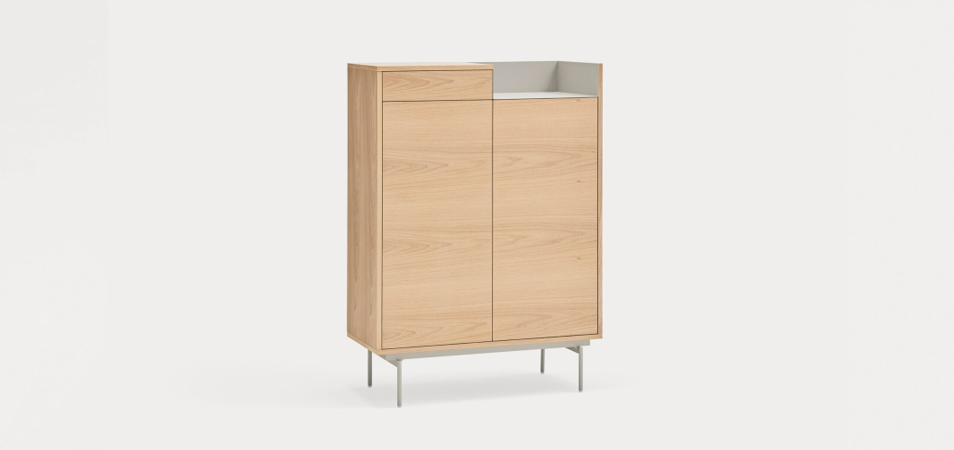 Шкаф с полками Valley 2D1Dr дуб