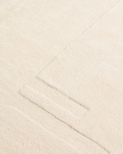 Enriqueta Ковер из 100% белого хлопка 160 x 230 см