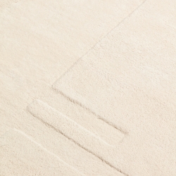 Enriqueta Ковер из 100% белого хлопка 160 x 230 см